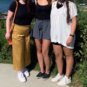 White Tunic Dress Med/Large With Buttons